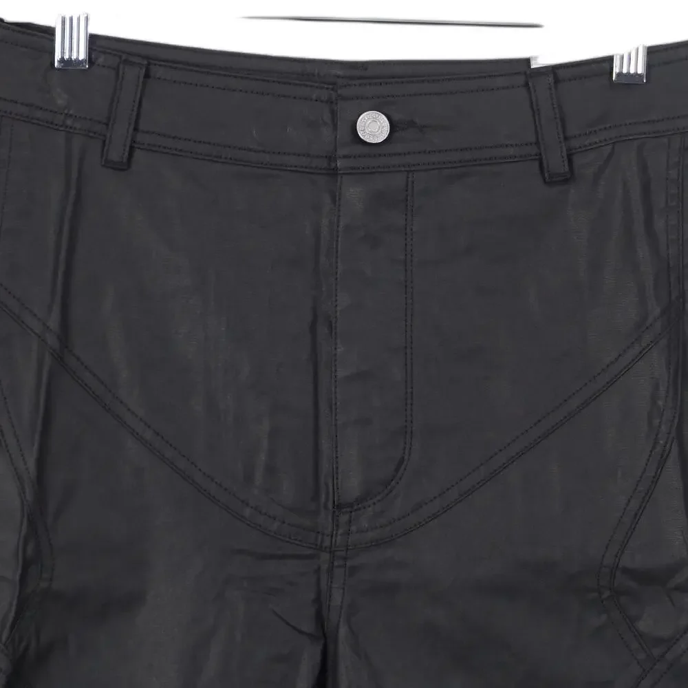 NWT Jordan Nike x Cactus Jack Shorts Men Size 30 Black Coated Waxed Travis Scott